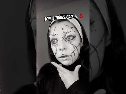 Este mundo está cheio de demônios,não consegue ver?.. #junjiito #tomie #halloweenmakeup #viral