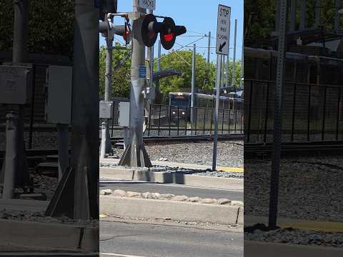 Sacramento Light Rail Through Meadowview Road Railroad Crossing, Sacramento CA 7-10-2026