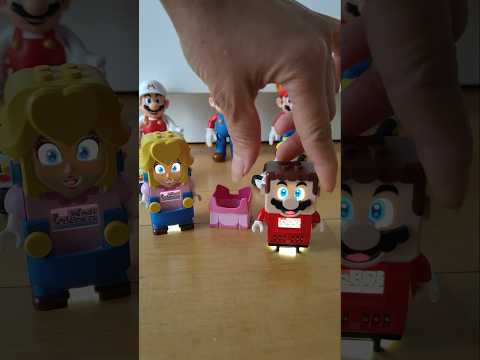 Mario and Peach exchanged Suits #lego #fun #legomario