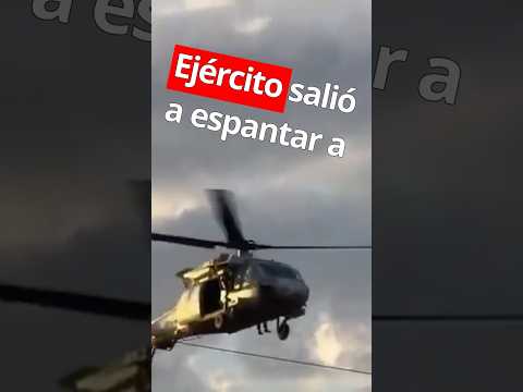 SOLDADOS ESPANTARON A Sicarios Con Equipo Aéreo