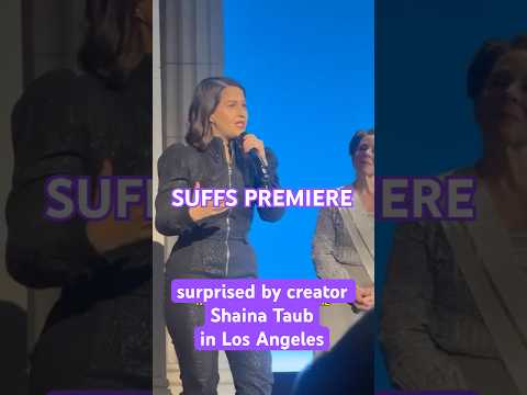 Crazy surprise at opening night of SUFFS! 🤩 Listen to Shaina Taub’s speech 💟 #broadway #theatre