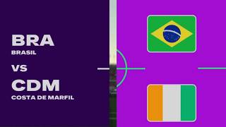 WORLD CUP 26 - BRASIL 🆚 COSTA DE MARFIL - OCTAVOS