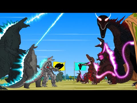 Evolution of Godzilla vs Evolved BLOODBATH SHIN GODZILLA: Monster Size Comparison?| Godzilla Cartoon