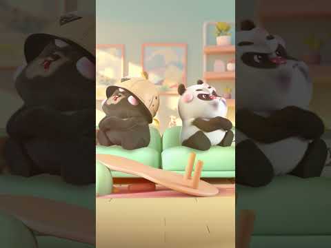 love you 100 times lol 🐼🐻❤️#팬더 #panda #animation