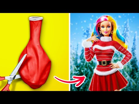 BARBIE IS READY FOR CHRISTMAS🎄 Creative Parenting Crafts And Ideas By 123 GO!