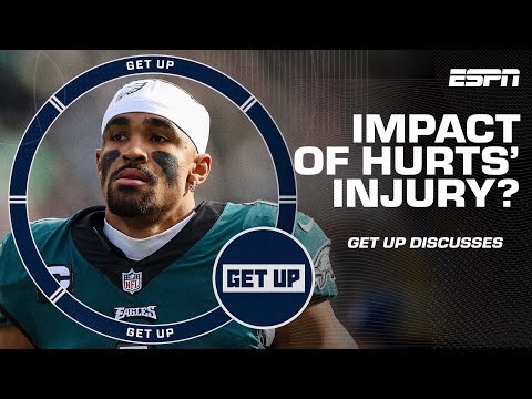 How does Jalen Hurts' injury impact the Eagles in the playoffs? | Get Up