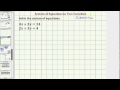Solving Systems of Equations
