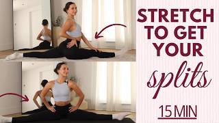 SPLIT STRETCH ROUTINE TO GET FLEXIBLE LEGS | Do This Everyday to Get Your SPLITS!