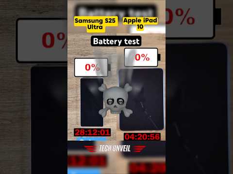 Samsung Galaxy S25 Ultra vs Apple  iPad 10🔋| Epic Battery Test Showdown!😱👀🔥 #viralvideo #shorts