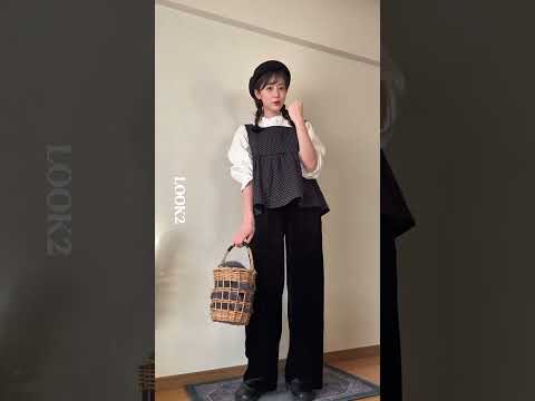 【UNIQLO】SNSでバズり中🌷ユニクロの楽ちんベロアパンツが優秀すぎた！ナチュラル系女子の4コーデ #UNIQLO #ユニクロ #ユニクロコーデ