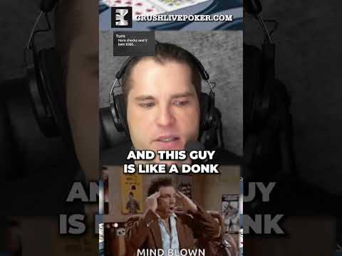New Video from CrushlivePoker: Hero Takes the Worst Line 💥