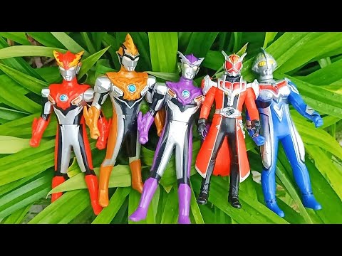 Mendapatkan Mainan Ultraman Zero Ultraman tiga Kamen Rider W miniforce