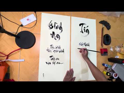 Cách viết chữ Tín 87/ 1000