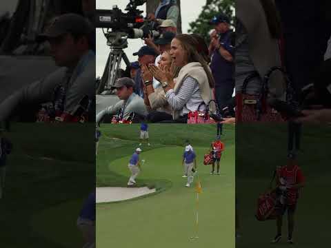 A rollercoaster of emotions on the 18th green 👀