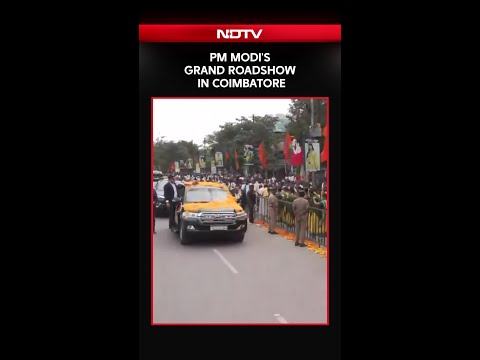 PM Modi Tamil Nadu Visit | PM Modi's Grand Roadshow In Coimbatore