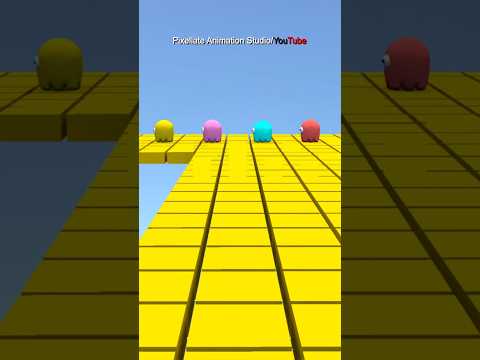 🕹️ Pac-Man Ghosts' Trap Adventure #pacman  #3d #animation#funny  #pixellate  #animation #cartoon