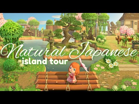 Beautiful, Relaxing Natural Japanese Island Tour in Animal Crossing