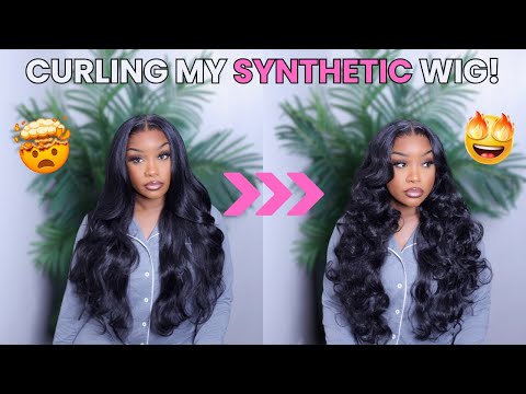 CHIT-CHAT WIG INSTALL | OMG! YOU CAN REALLY CURL $39 SYNTHETIC HAIR!  SENSATIONNEL BUTTA LACE UNIT 4