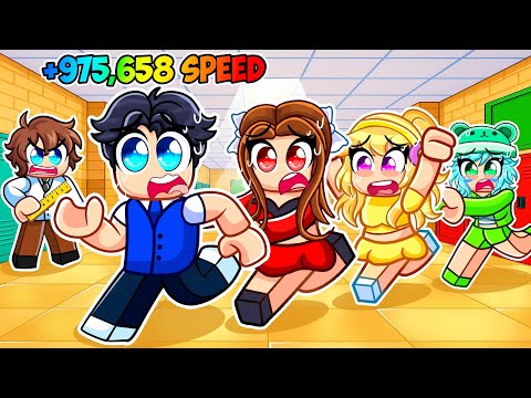 I Spent $975,456 In +1 SPEED ESCAPE THE SCHOOL In Roblox!
