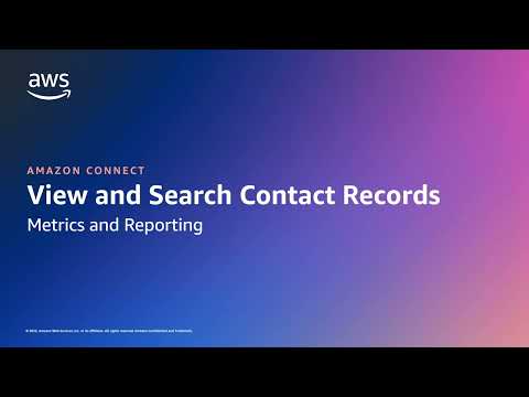 Amazon Connect: How to view and search recorded conversations | Amazon Web Services