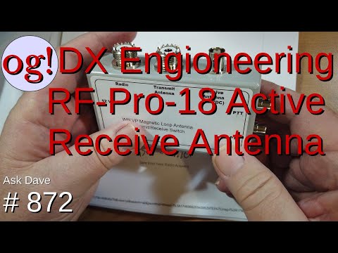 DX Engioneering RF-Pro-18 Active Receive Antenna (#872)