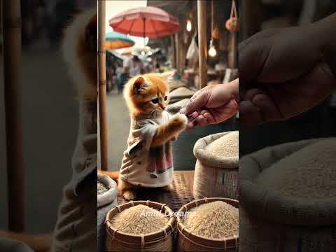 Poor cats friends laughed at him for working on rice field #poorcat