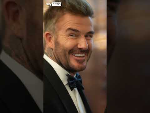 King and Queen host star-studded dinner with the Beckhams