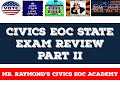 Civics EOC Exam Review: Key Concepts and Benchmarks