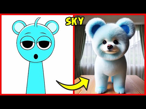 INCREDIBOX SPRUNKI Characters In Real Life Dog🐕🐕🐕 & Their Favorite Drinks, Snacks & Other | Sky