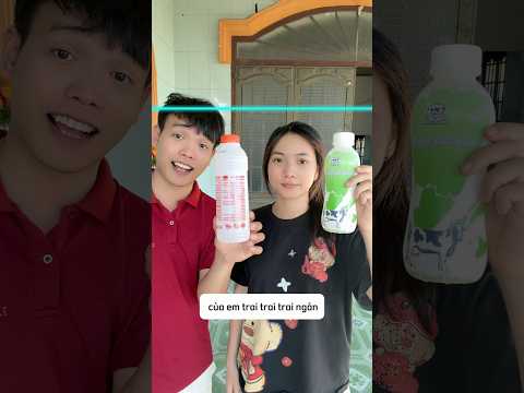 Chai của em thì ngắn còn chai của anh thì dài😳#haihuoc #funny #shorts