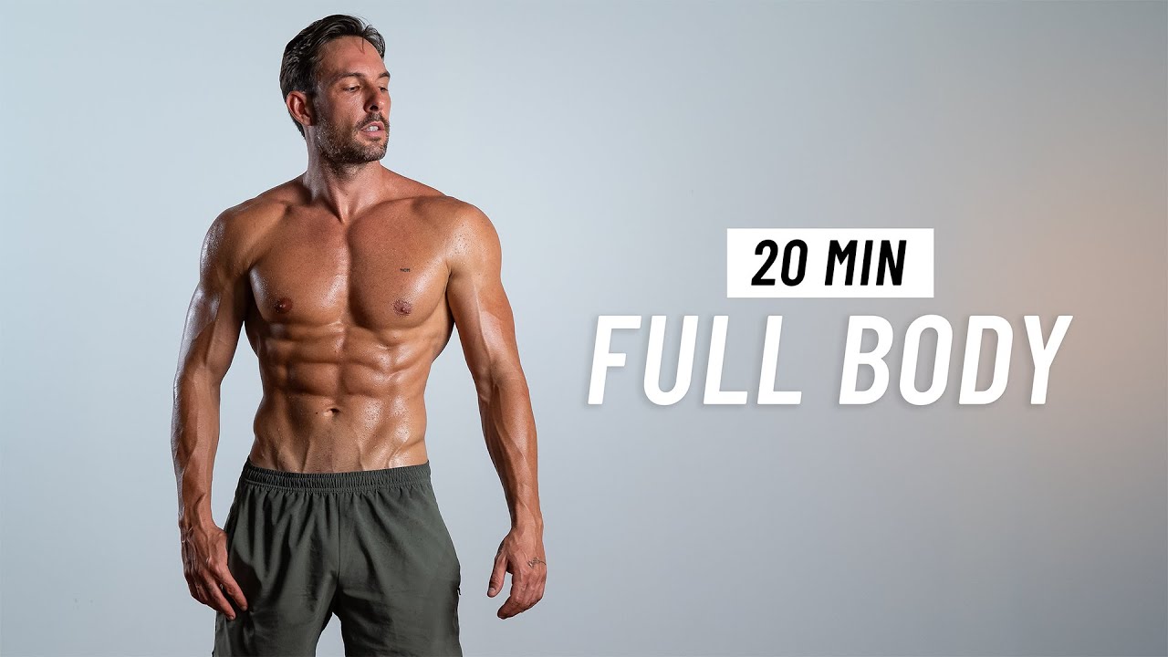 20 Min Full Body Workout – Fat Burning Cardio & Strength at Home (No Equipment + No Jumping)