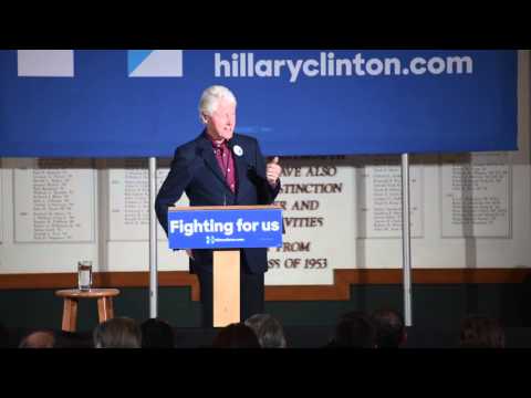 RECAP - Bill Clinton speaks at Dartmouth (Jan 13 2016)