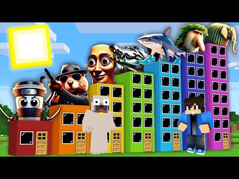 TÚLÉLÉS TRALALERO TRALALA | TUNG TUNG SAHUR | BOMBARDINO CROCODILO HOTELEKBEN A MINECRAFTBAN!