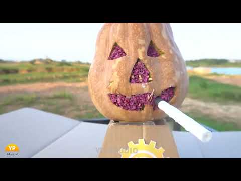 How to Make Pumpkin Halloween with Matches - DIY Matches