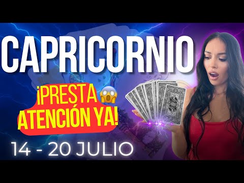 CAPRICORNIO Esta semana te observan de cerca... ¡porque saben que decides tú!💥(Tarot 14–20 julio)