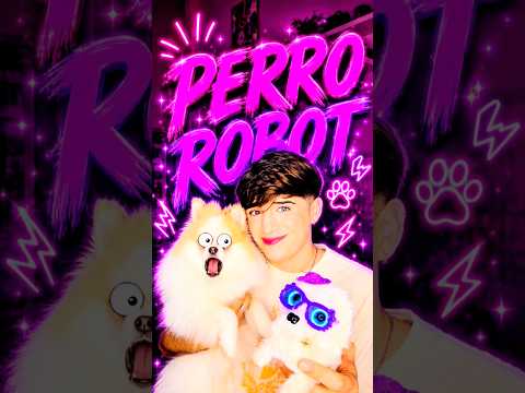 PERRITO ROBOT VS PERRITO REAL 😱🐶🤖 #perritos #perros #perrorobot #robot #shorts #experimento