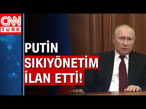 Putin'den kritik karar: Ukrayna'da ilhak edilen 4 bölgede sıkıyönetim ilan edildi