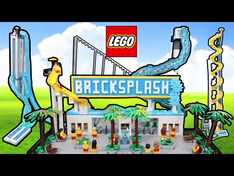 Building the BIGGEST Waterslide Park in LEGO...