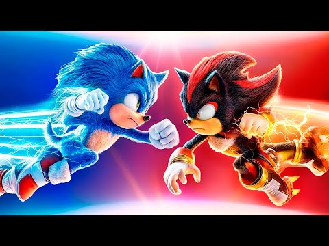 Sonic versus Shadow! Sonic en zijn vrienden redden de wereld! Sonic in het echte leven!