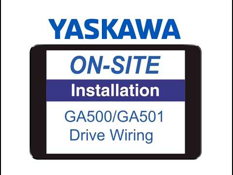 GA500/GA501 Drive Main Power and Motor Wiring