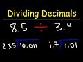 Decimal Division and Adjustments