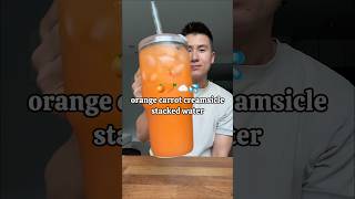 my most viral stacked water recipe 🍊🥕☁️💦 orange carrot creamsicle stacked water #stackedwater