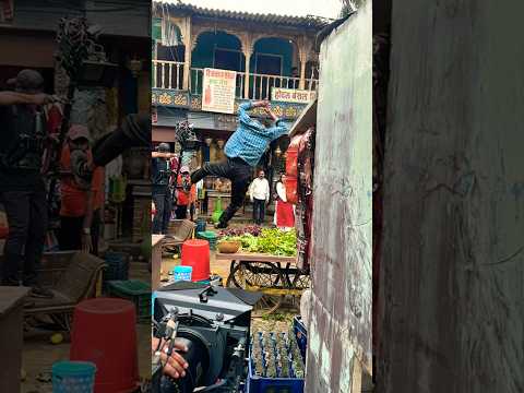 Movie shooting | Action Scene |Behind the scene|Bollywood #actionscene #shooting #shorts #fightscene