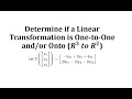 Properties of Transformations in Linear Algebra