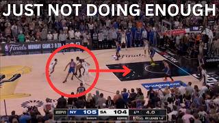 VICTOR WEMBANYAMA just isn't doing enough in the NBA finals