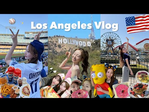 初LA旅行!!🇺🇸行きたかった観光名所を全制覇した完璧な旅🛩️✨LAディズニー🐭ユニバ🗽【Vlog】