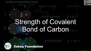 Strength of Covalent Bond of Carbon