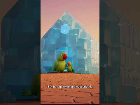 parrot aur uske bachhe ne banaya barf ka ghar | #shorts #trending #ai #viral