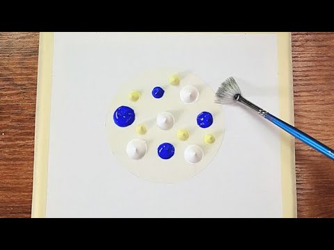 Earth or Not? -Acrylic Painting on Canvas Step by Step #373-Satisfying ASMR - Serena Art