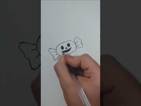 رسم حلوى 🍬 للاطفال Dessiner un bonbon qui rit pour les enfants